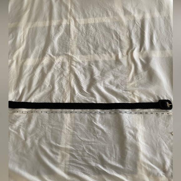 Black Nylon Woven Braided Belt. Size S to M. - Picture 6 of 9